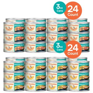 CANIDAE Balanced Bowl Tuna & Carrots Recipe in Gravy Wet Cat Food, 3-oz can, case of 24