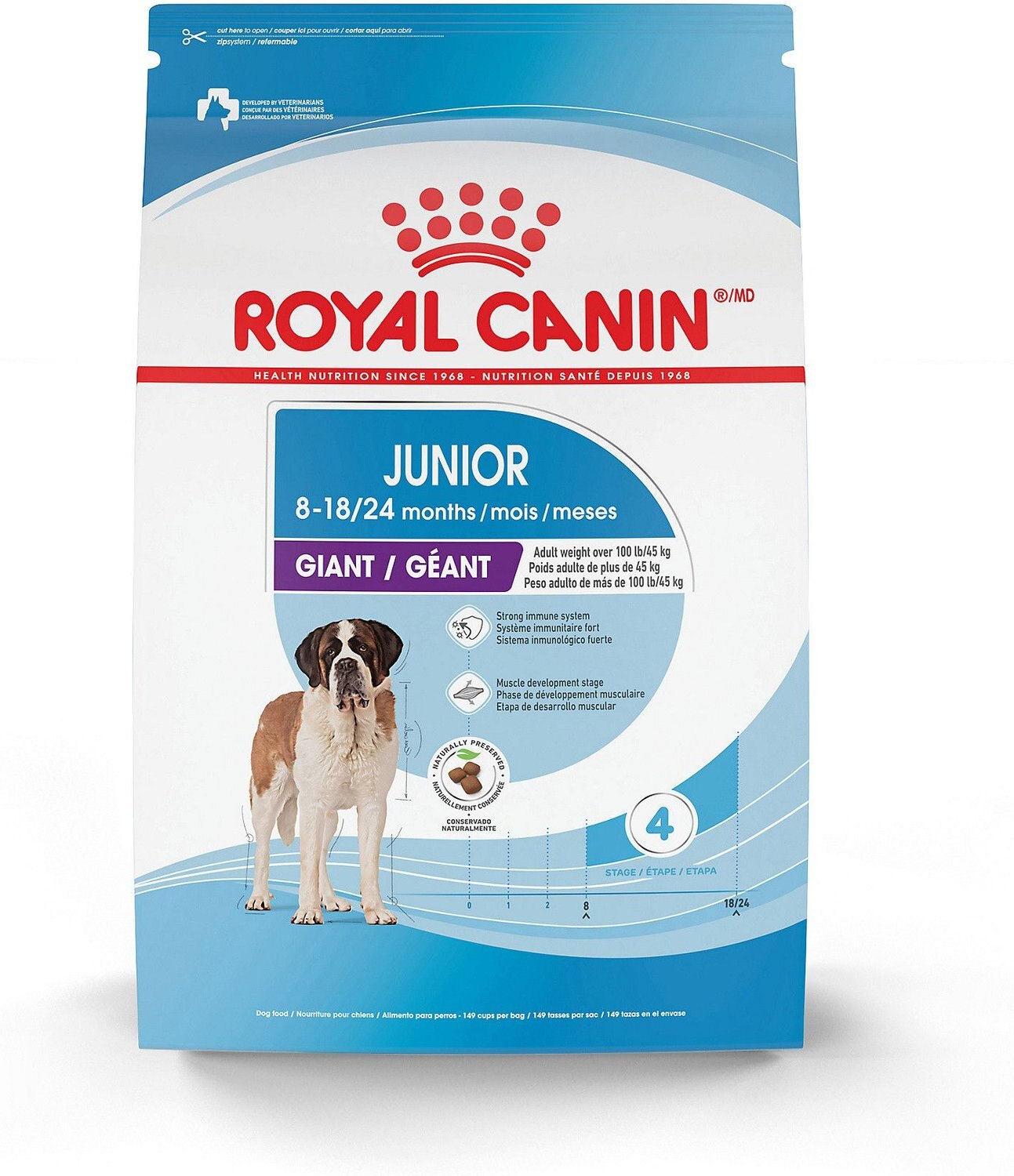 Quizás ponerse nervioso condón ROYAL CANIN Size Health Nutrition Giant Junior Dry Dog Food, 30-lb bag -  Chewy.com