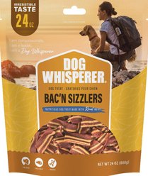 Dog Whisperer Bacon Sizzlers Flavored Crunchy Dog Treats, 24-oz bag