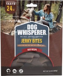 Dog Whisperer Beef Flavored Bites Jerky Dog Treats, 24-oz bag