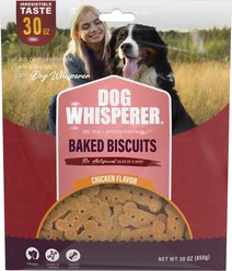 Dog Whisperer Baked Biscuits Chicken Flavored Crunchy Dog Treats, 30-oz bag