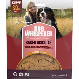 Dog Whisperer Baked Biscuits Chicken Flavored Crunchy Dog Treats, 30-oz bag