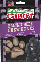 Cabot Bac'n Cheez Bacon & Cheese Flavored Dog Bones, 6-oz bag