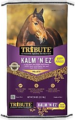 Tribute Equine Nutrition Soy-Free Kalm 'N EZ Pellet Horse Feed, 50-lb bag