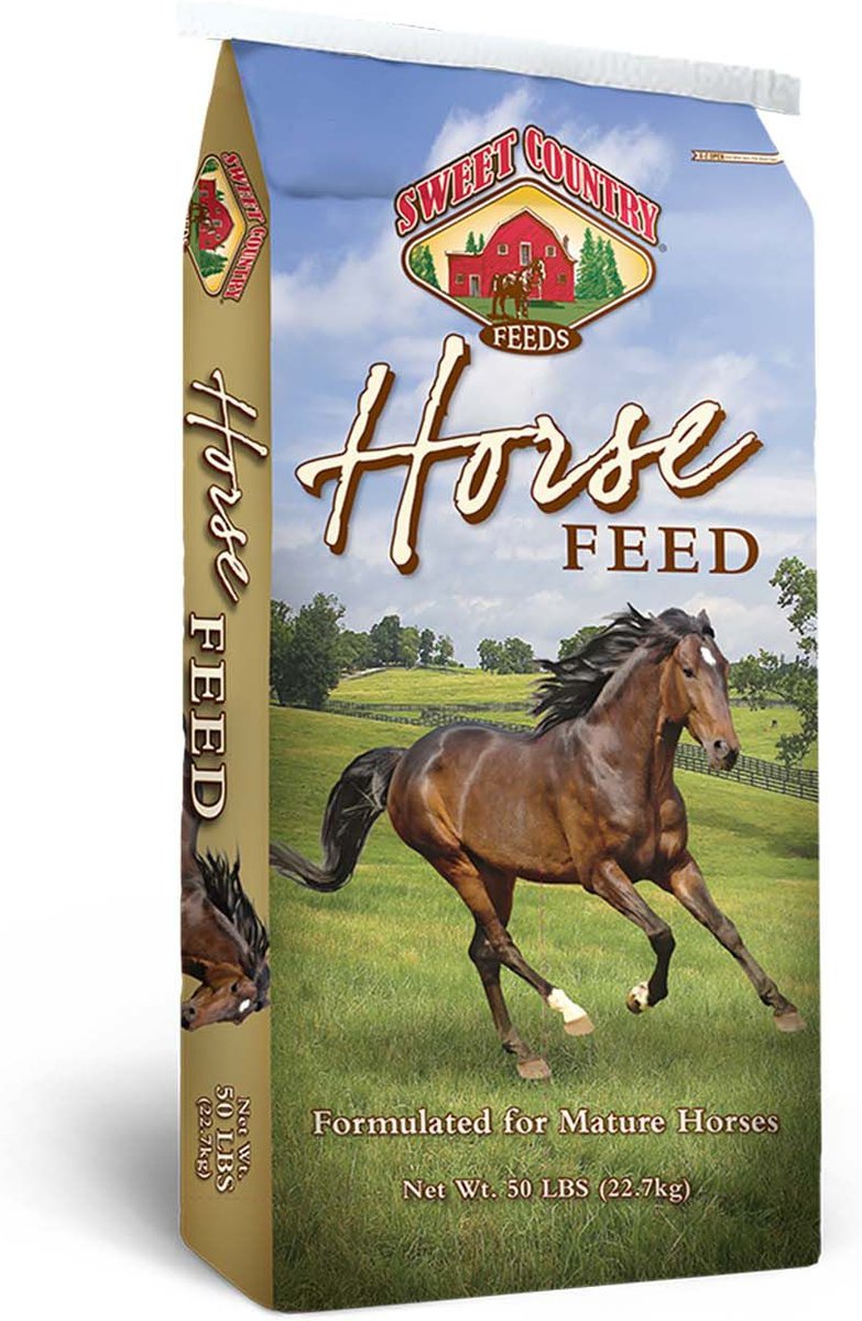 SWEET COUNTRY FEEDS 12% Pleasure Horse Textured Sweet Feed, 50-lb bag ...