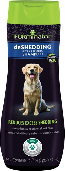 FURminator DeShedding Ultra Premium Shampoo For Dogs, 16-oz bottle slide 1 of 3