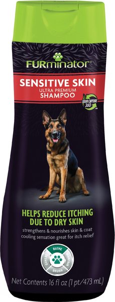 FURminator Itch Relief Ultra Premium Shampoo For Dogs, 16-oz bottle slide 1 of 9