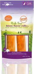 Canine Naturals 7-in Roll Bison Dog Chew Treat, 7.6-oz bag, 2 count