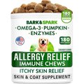 Bark&Spark Allergy Relief Immune Dog Treats Supplement, 180 count