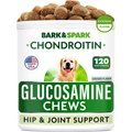 Bark&Spark Glucosamine Hip & Joint Chews for Dogs with Chondroiting, MSM, Omega, 120 count
