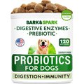 Bark&Spark Dog Probiotics for Dogs with Digestive Enzymes Prebiotics Fiber Chews, 120 count