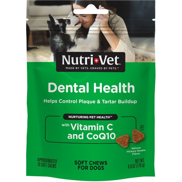 NUTRIVET Dental Health Dental Dog Treats, 6oz bag, count varies