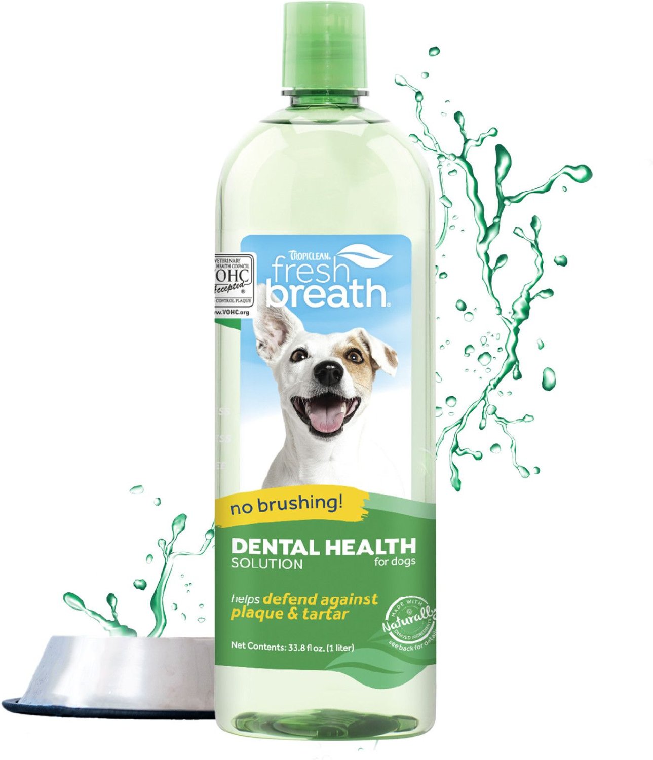 TropiClean Fresh Breath Dental Health Solution Dog Dental Water Additive