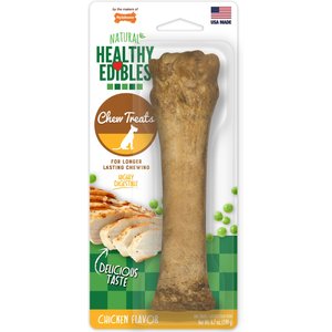 Nylabone Healthy Edibles All-Natural Long Lasting Chicken Flavor Dog Chew Treats, X-Large