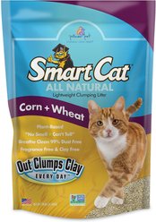 SmartCat All Natural Lightweight Corn & Wheat Clumping Cat Litter, 20-lb bag