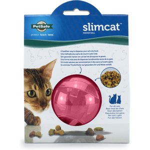 PetSafe SlimCat Interactive Cat Feeder, Pink, 0.66-cup