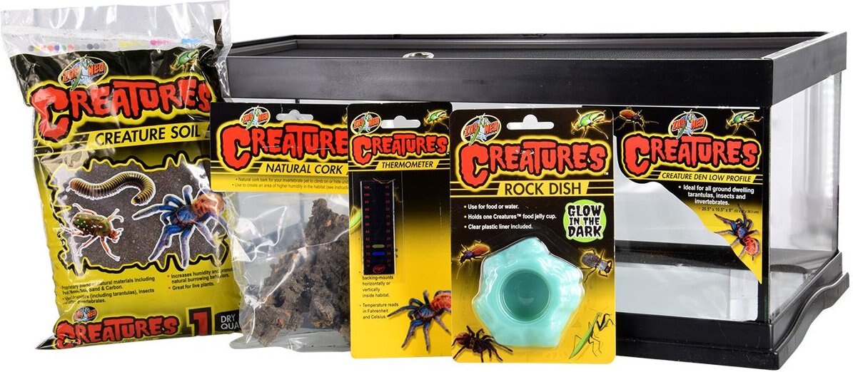 Zoo Med Creatures Den Low Profile Starter Kit, 6-gal