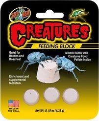 Zoo Med Creatures Feeding Block Reptile Supplement, 3 count