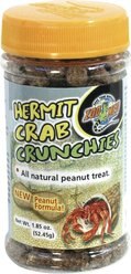 Zoo Med Hermit Crab Peanut Crunchies Reptile Food, 1.85-oz pouch