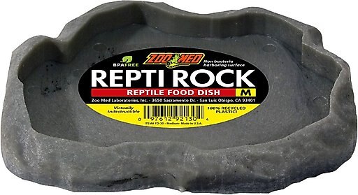Zoo Med Repti Rock Food Dish Reptile Feeder, Medium