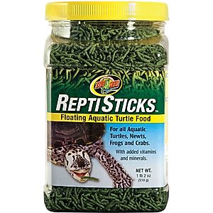 Zoo Med ReptiSticks Floating Aquatic Turtle Food, 1.2-lb bag