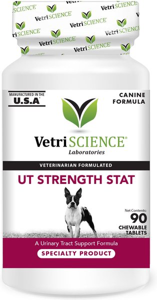 VetriScience UT Strength Stat Chewable Tablets Urinary Supplement for Dogs, 90 count slide 1 of 6