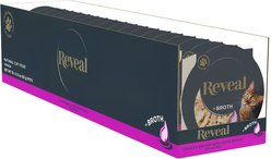 Reveal Natural Grain-Free Chicken with Duck in Broth Flavored Wet Cat Food, 2.12-oz pot, case of 18