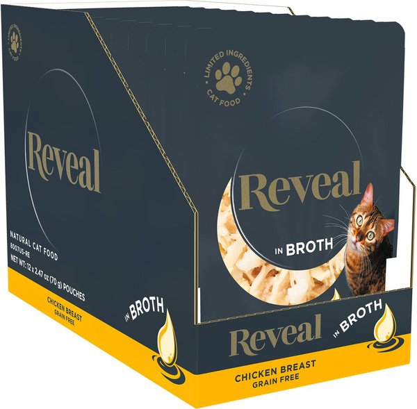 REVEAL Natural Grain Free Chicken Breast in Broth Flavored Wet Cat