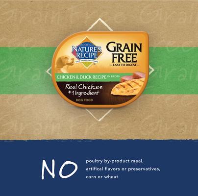 Show full view: Nature's Recipe Grain-Free Chicken & Duck Recipe in Broth Wet Dog Food, 2.75-oz, case of 24 slide 5 of 8