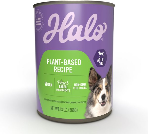 Halo Holistic Garden of Vegan Recipe Adult Canned Dog Food, 13-oz, case of 12 slide 1 of 9