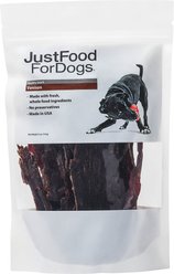 JustFoodForDogs Venison Dehydrated Dog Treats, 5-oz bag