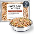 JustFoodForDogs Large Breed Support Beef & Brown Rice Support Fresh Frozen Dog Fresh Food, 80-oz pouch, case of 7