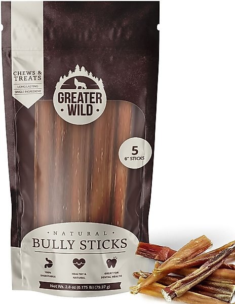 Greater Wild Split 6-in Bully Sticks Dog Treats, 5 count slide 1 of 9