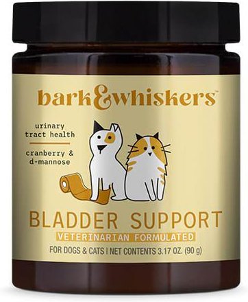 Bark and Whiskers Bladder Support Powder Supplement for Dogs & Cats,  3.17-oz bottle