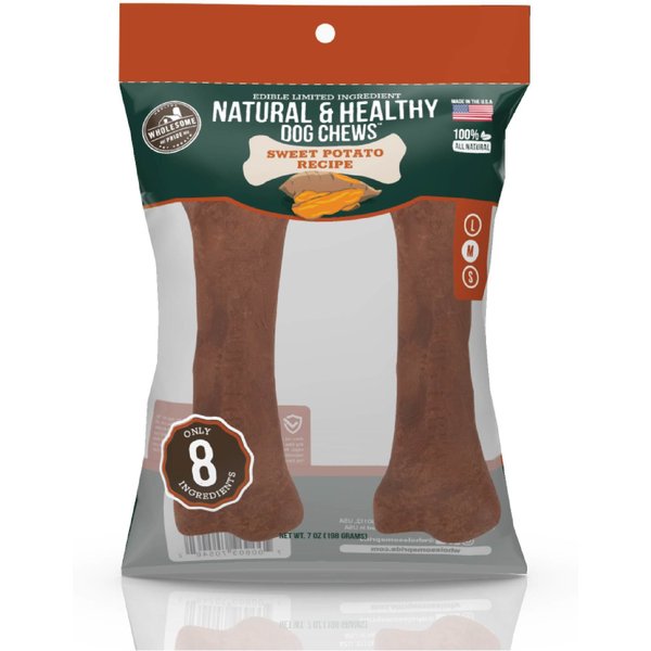 WHOLESOME PRIDE PET TREATS Natural & Healthy Pumpkin Chew Dog Treat