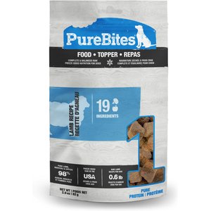 PureBites Lamb Freeze-Dried Topper for Dogs, 2.9-oz bag