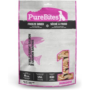 PureBites Salmon Freeze Dried Dog Treats, 9.5-oz bag
