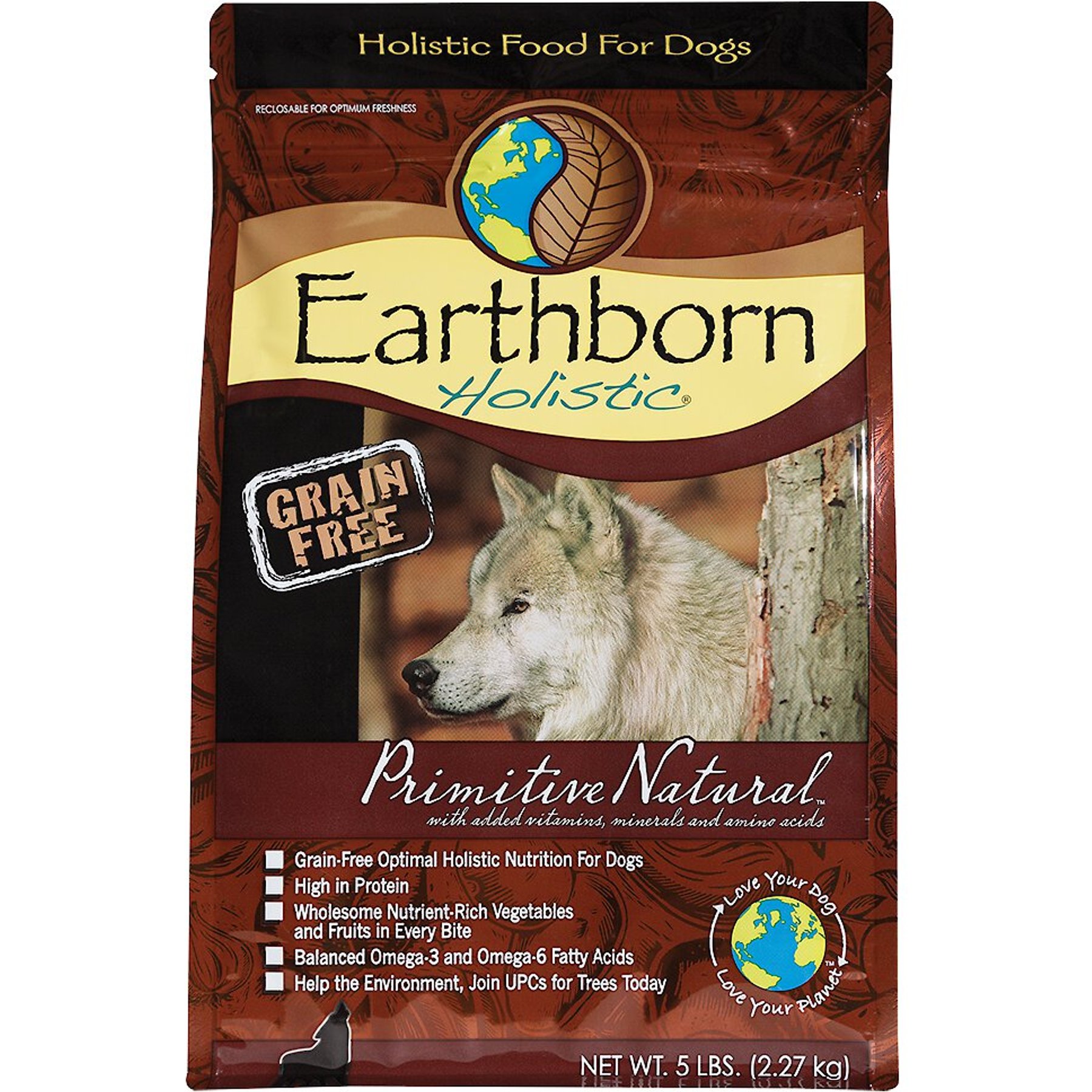 EARTHBORN HOLISTIC Primitive Natural Turkey Meal Vegetables Grain Free Dry Dog Food 25 lb bag Chewy