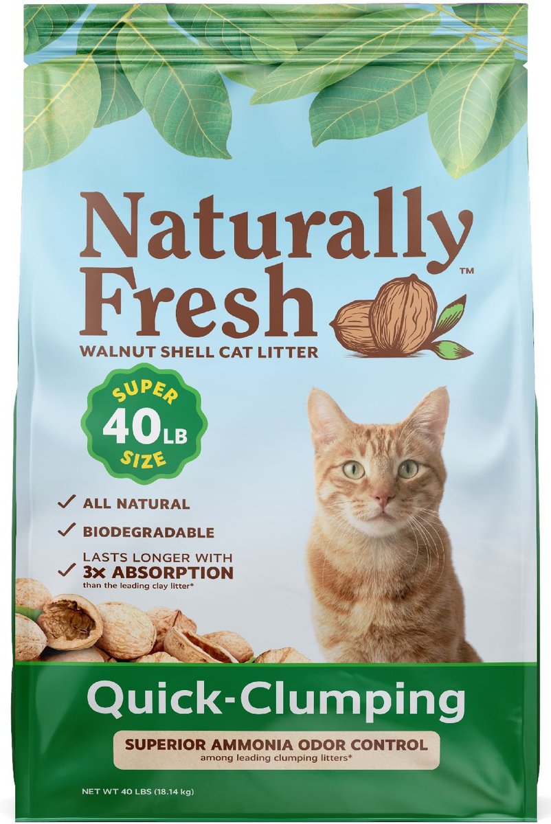 NATURALLY FRESH Quick Clumping Unscented Cat Litter 40 lb bag