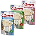 Variety Pack - Inaba Churu Grain-Free Tuna with Scallop Puree Lickable Cat Treat, 0.5-oz tube, pack of 4, Tuna with Scallop & Tuna with Chicken Flavors