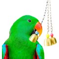 SunGrow Parrot Hanging Ring Bell Bird Toys Cage Accesories, 3 count, 7.9-inch