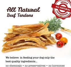 Downtown Pet Supply 4 to 7-in Beef Tendon Natural Dog Chew, 25 count