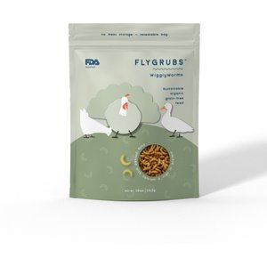 FLYGRUBS WigglyWorms Bird Treats, 10-oz bag