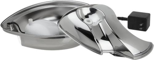 Show full view: Pioneer Pet Stainless Steel Dog & Cat Fountain Raindrop Design, 96-oz slide 4 of 10