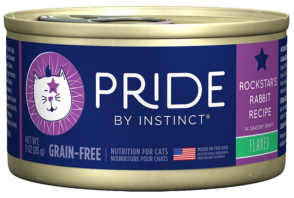 NATURE S VARIETY Pride by Instinct Grain Free Flaked Rockstar s Rabbit Recipe Wet Canned Cat Food reviews Chewy