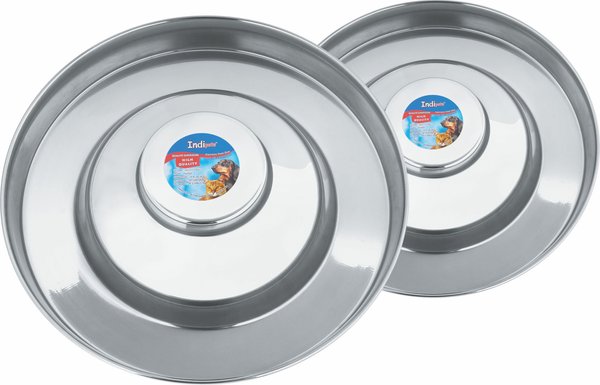 Indipets Heavy Duty Stainless Steel Elevated Horse Saucer, 11-in slide 1 of 1