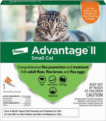 Show full view: Flea & Tick - Advantage II Spot Treatment, 5-9 lbs, Advantage Shampoo, Yard & Premise Spray, Carpet & Upholstry Spot Spray & Frisco Flea Comb slide 2 of 9