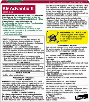 Show full view: Flea & Tick - K9 Advantix II Spot Treatment, 4-11 lbs, Advantus Oral Treatment, 4-22 lbs, Advantage Yard & Premise Spray, Carpet & Upholstry Spot Spray & Frisco Flea Comb slide 3 of 9
