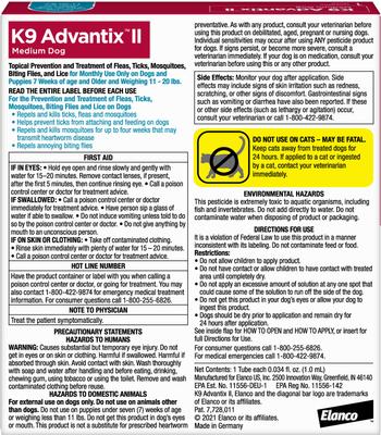 Show full view: Flea & Tick - K9 Advantix II Spot Treatment, 11-20 lbs, Advantus Oral Treatment, 4-22 lbs, Advantage Yard & Premise Spray, Carpet & Upholstry Spot Spray & Frisco Flea Comb slide 3 of 9