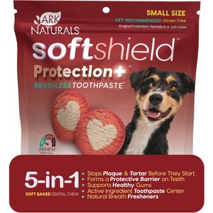 Ark Naturals Protection & Softshield Brushless Toothpaste Dog Dental Treat, 12-oz bag